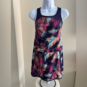 Gymboree Tropical Print Kids Tennis Dress - Navy and Pink